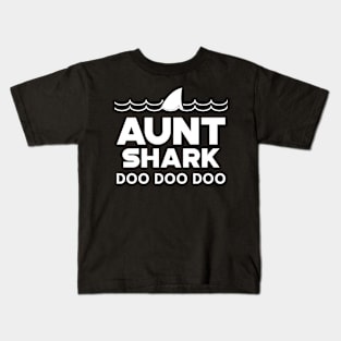 Aunt Shark Doo Doo Doo Kids T-Shirt